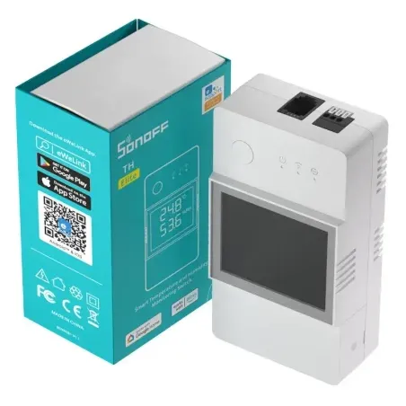 Smart WiFi temperature and humidity monitoring switch Sonoff THR320D TH Elite